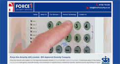 Desktop Screenshot of force1security.co.uk