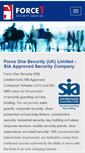 Mobile Screenshot of force1security.co.uk
