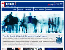 Tablet Screenshot of force1security.co.uk